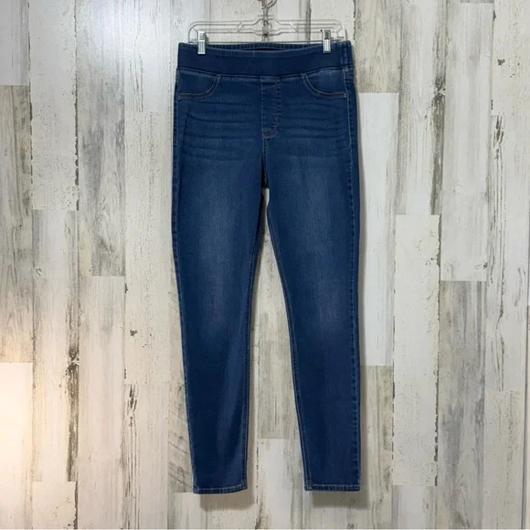 Old Navy Blue Rockstar Super Skinny Jeggings with Elastic Waistband - Picture 1 of 10